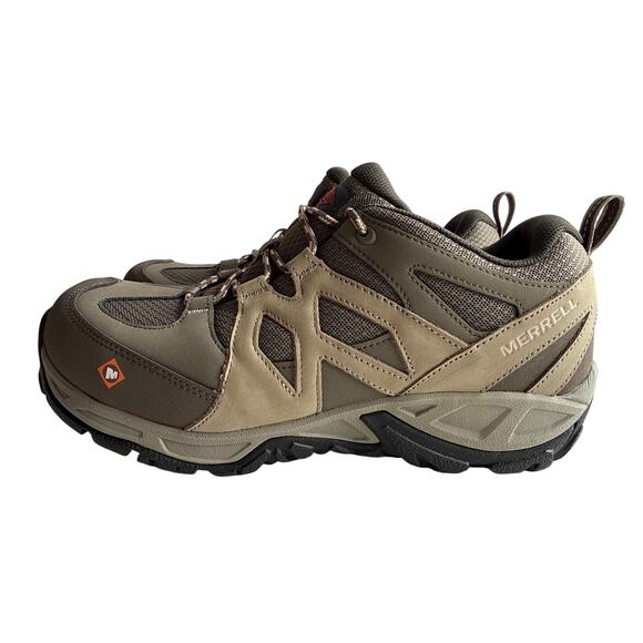 Merrell Siren Safety Work Shoe Women's 11M Alloy Toe EH Leather Brindle J099322 - Picture 5 of 12